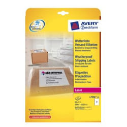 Avery L7996-25 étiquette à imprimer Blanc