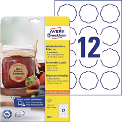 Avery 5085 étiquette à imprimer Blanc Imprimante d'étiquette adhésive