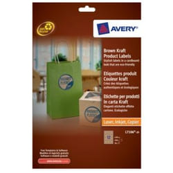 Avery Brown Kraft Product Labels Marron