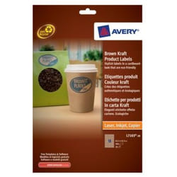 Avery Brown Kraft Product Labels Marron