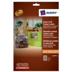 Avery Brown Kraft Product Labels Marron