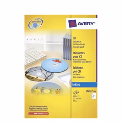 Avery J8676-100 étiquette pour CD 200 pièce(s) CD/DVD Etiquette auto-adhésive