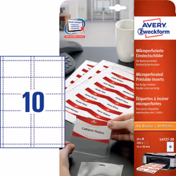 Avery Inserts microperforés pour badges - Vue supplémentaire 7