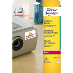 Avery L6140-20 étiquette auto-collante Rectangle aux angles arrondis Permanent Blanc 800 pièce(s)