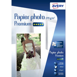 Avery C2453-40 papier photos Blanc