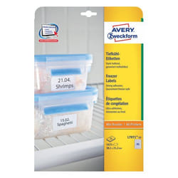 Avery L7971-25 étiquette auto-collante Rectangle aux angles arrondis Blanc 1625 pièce(s)
