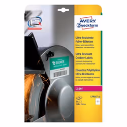 Avery L7916-10, Blanc, Rectangle, Permanent, 210 x 148 mm, A4, Universel