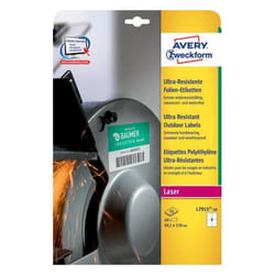 Avery L7915-10 étiquette auto-collante Rectangle aux angles arrondis Permanent Blanc 40 pièce(s)