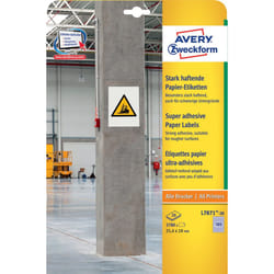 Avery L7871-20 étiquette auto-collante Rectangle Permanent Blanc 3780 pièce(s)
