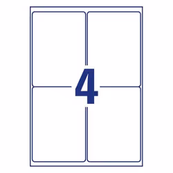 Avery L4774-8 étiquette à imprimer Blanc Imprimante d'étiquette adhésive