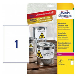 Avery L4775-8 étiquette à imprimer Blanc Imprimante d'étiquette adhésive