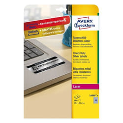 Avery L6009-8 étiquette à imprimer Argent Imprimante d'étiquette adhésive