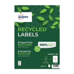 Avery LR4760-100 étiquette auto-collante Rectangle Permanent Blanc 700 pièce(s)