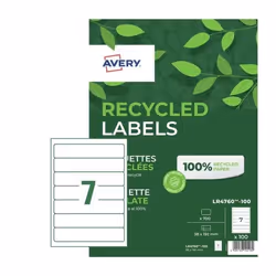 Avery LR4760-100 étiquette auto-collante Rectangle Permanent Blanc 700 pièce(s) - Vue supplémentaire 4