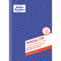 Avery 1730-5, Bleu, Blanc, A5, 148 x 210 mm, 40 pages