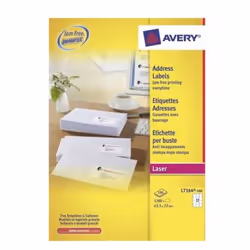 Avery L7164-100 étiquette d'adresse Blanc Etiquette auto-adhésive