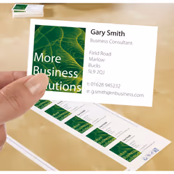 Avery Business Cards 85 x 54 Quick & Clean 10 Sheets carte de visite Laser/a jet d'encre Papier 100 pièce(s)