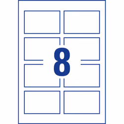 Avery C32028-10 étiquette non-adhésive 80 pièce(s) Blanc Rectangle