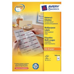 Avery 3666-200 étiquette auto-collante Blanc 13000 pièce(s)