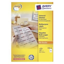 Avery 3658-200 étiquette auto-collante Blanc 4800 pièce(s)