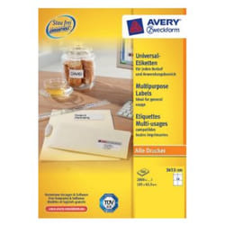 Avery 3653-200 étiquette auto-collante Blanc 2800 pièce(s)