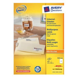 Avery 3655-200 étiquette auto-collante Blanc 400 pièce(s)