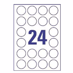 Avery L7780-25 étiquette à imprimer Transparent