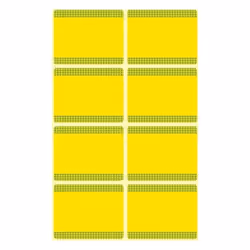 Avery 59373 étiquette auto-collante Rectangle aux angles arrondis Vert, Jaune 40 pièce(s)