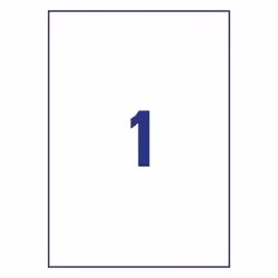 Avery LR3478-10 étiquette auto-collante Rectangle Permanent Blanc 10 pièce(s)