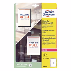 Avery L9001-10 étiquette à imprimer Blanc Imprimante d'étiquette adhésive - Vue supplémentaire 2