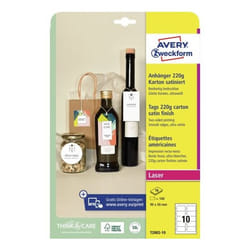 Avery T2002-10 étiquette d'adresse Blanc