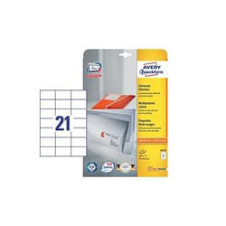 Avery 6174 étiquette auto-collante Blanc 525 pièce(s)