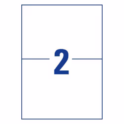 Avery 6176 étiquette auto-collante Rectangle Permanent Blanc 50 pièce(s)