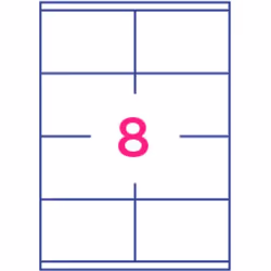 Office Star OS43426 étiquette auto-collante Rectangle Permanent Blanc 800 pièce(s)