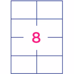 Office Star OS43427 étiquette auto-collante Rectangle Permanent Blanc 800 pièce(s)