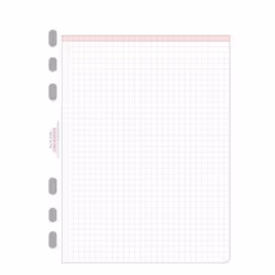 Avery 50304 bloc-notes A5 50 feuilles Noir, Blanc
