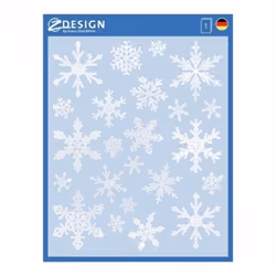 Avery 52298, Feuille, Blanc, Motif étoilé, Amovible, fenêtre, Garçon/Fille