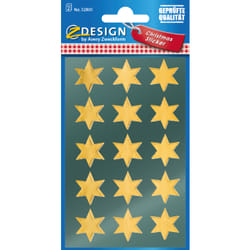 Avery 52801 autocollant décoratif Papier Or Permanent 30 pièce(s)