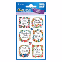 Avery 54216, Multicolore, Permanent, Papier, 7,6 cm, 12 cm, 16 pièce(s)