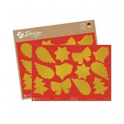 Avery 54618 autocollant décoratif Papier Or Permanent
