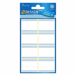 Avery 59371, Bleu, Blanc, Rectangle, Papier, -20 - 28 °C, 36 mm, 28 mm