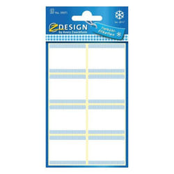 Avery 59371 étiquette auto-collante Rectangle Bleu, Blanc 40 pièce(s)