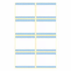 Avery 59371 étiquette auto-collante Rectangle Bleu, Blanc 40 pièce(s)
