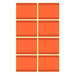 Avery 59372 étiquette auto-collante Rectangle Orange 40 pièce(s)