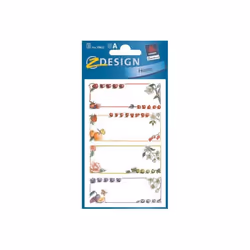 Avery Zweckform Z-Design Home Étiquettes papier auto-adhésif cadre de fruits 12 étiquette(s) (3 feuille(s) x 4)