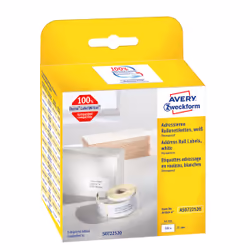 Avery AS0722520, Blanc, Rectangle, Permanent, 25 x 54 mm, Rolle, Papier