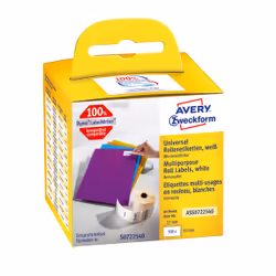 Avery ASS0722540, Blanc, Rectangle, Amovible, 32 x 57 mm, Rolle, Papier