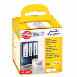Avery AS0722480, Blanc, Rectangle, Permanent, 59 x 190 mm, Rolle, Papier