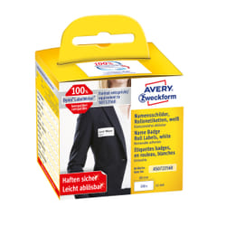 Avery AS0722560 étiquette auto-collante Rectangle aux angles arrondis Amovible Blanc 200 pièce(s)