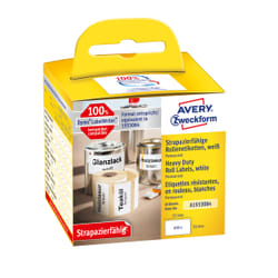 Avery A1933084 étiquette auto-collante Rectangle aux angles arrondis Permanent Blanc 400 pièce(s)
